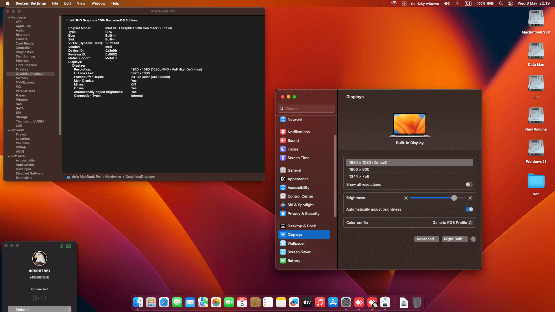 Asus ExpertBook P2451FB [CometLake   Intel UHD 10Th Gen + I2C]   OpenCore 1